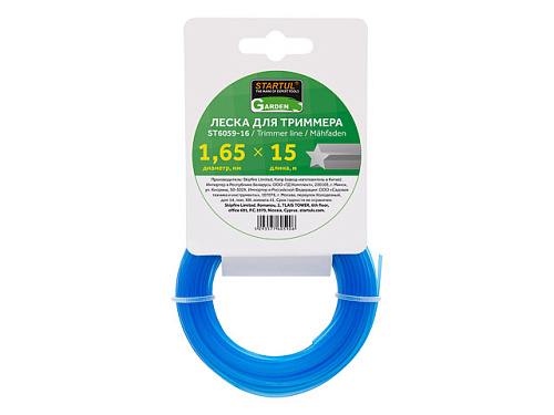  Леска ф 1.65 мм х 15 м "звездочка" STARTUL GARDEN 