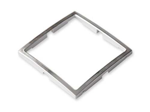  Вставка в рамку 1-местная серебряная, Уют, упак=3 шт.,  Bylectrica 