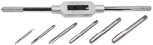  Набор метчиков и плашек М4-М12, 7 шт. ЗУБР "МАСТЕР" 