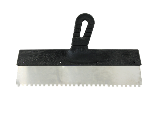  Шпатель Lux нержавеющая сталь зубчатый 300 мм (6 х 6) ПИ 