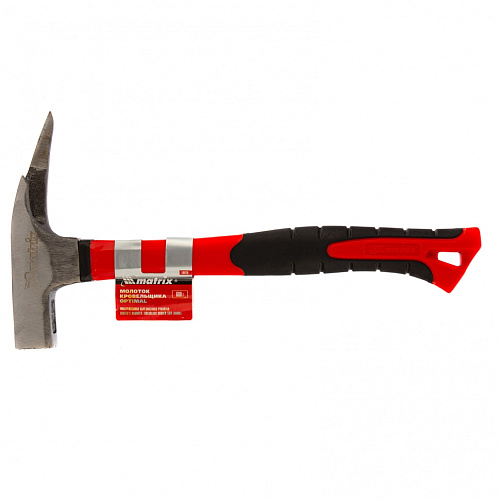  Молоток кровельщика "optimal", 600 г, фибергласовая обрезиненная рукоятка // Matrix 