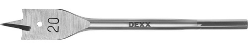  Сверло по дереву перьевое, шестигранный хвостовик, d=20мм, L-152мм DEXX  