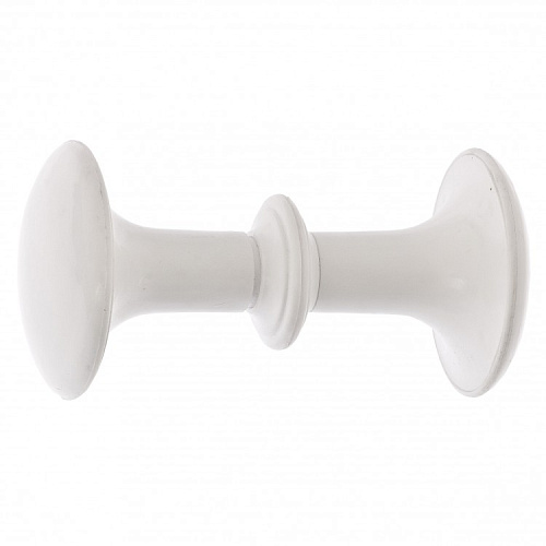  Ручка-кнопка РК1 пласт., белая, 5шт. (Металлист) 