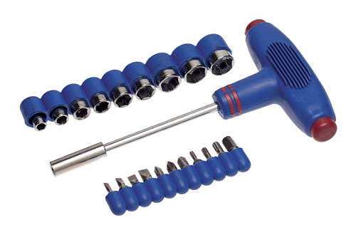  Отвертка с Т-образной ручкой, 20 насадок (Hobbi) (шт.) 