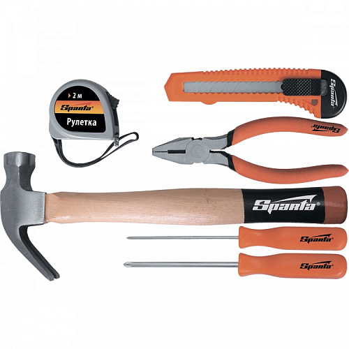  Набор инструмента бытовой, 6 предм.// SPARTA 