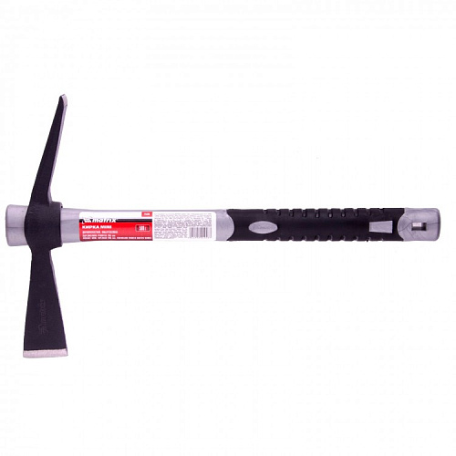  Кирка MINI, двухплоскостная, 500 г, фибергласовая обрезиненная рукоятка 385 мм// MATRIX 