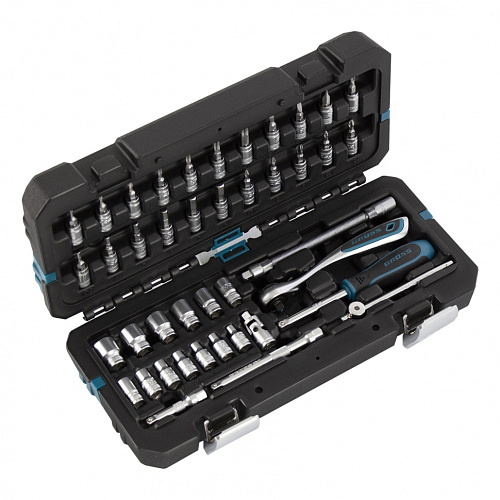  Набор инструментов 42 пред. , 120 зубьев, CrV, 1/4" Gross 