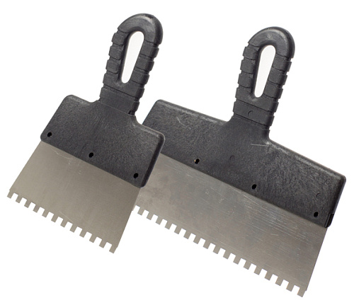  Шпатель фасадный "Мастер"  нержавеющий зубчатый, 150мм, зуб.8х8мм (шт.) 