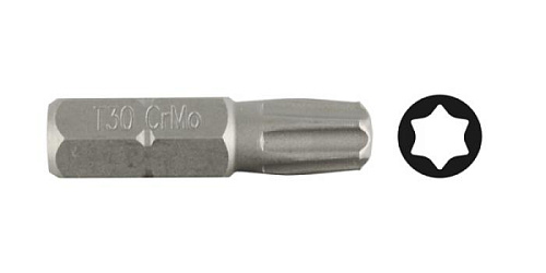  Биты кованые, хромомолибденовая сталь, тип хвостовика C 1/4", T20 - 1 шт, Т25 - 1 шт, ЗУБР "МАСТЕР"  