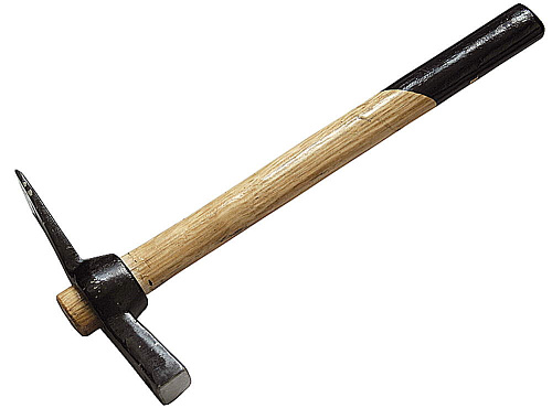  Молоток-кирочка ЗУБР "МАСТЕР" каменщика с деревянной рукояткой, 600г 