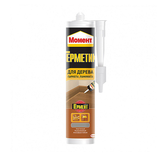  Герметик Момент Акриловый для дерева, серый (290 мл) 