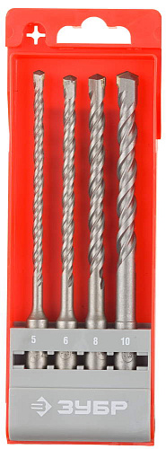  Набор буров по бетону, 4 шт // SDS-Plus ЗУБР "МАСТЕР" 