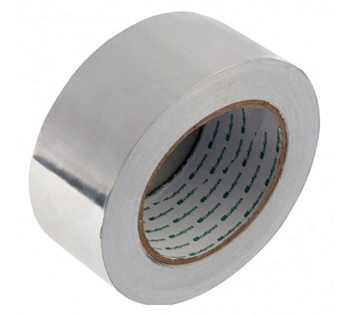  Лента клейкая алюминиевая, 50мм х 50м Сибртех 