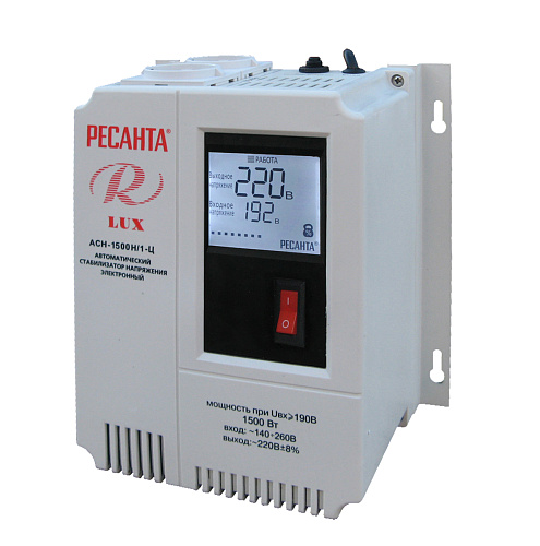  Стабилизатор АСН- 1 500Н/1-Ц Ресанта Lux 