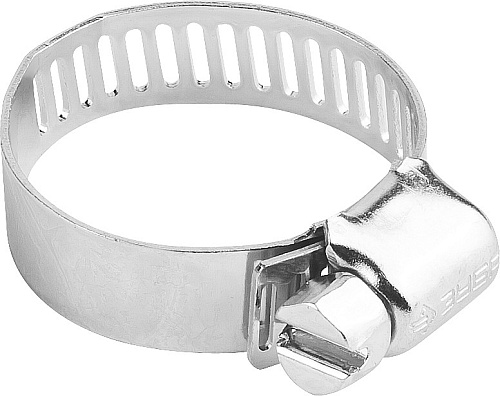  Хомуты ЗУБР "ЭКСПЕРТ", оцинкованные, просечная лента 12 мм, 105-127 мм, 2 шт 