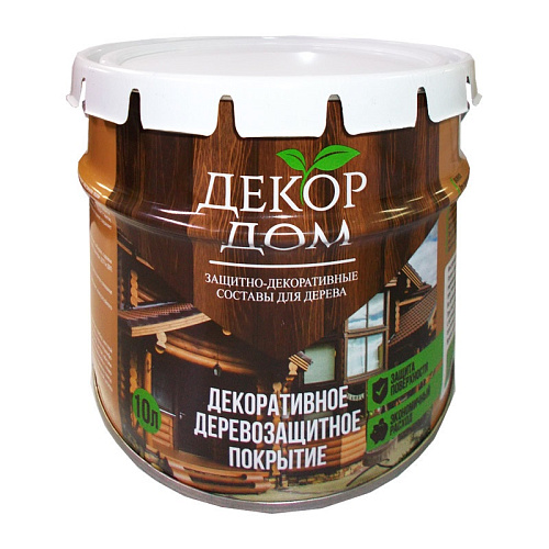  Антисептик для дерева лессирующий Novocolor белый (10 л) 