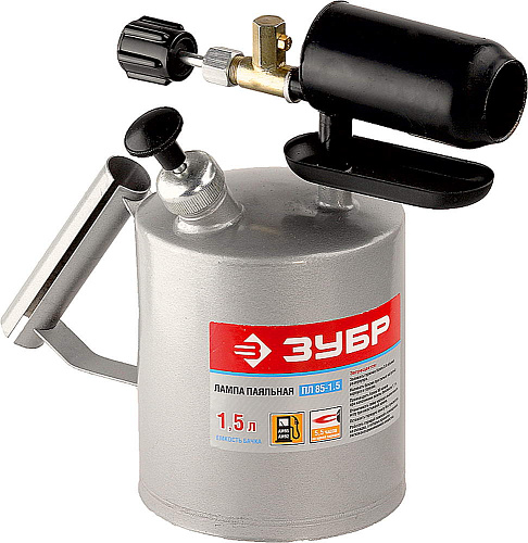  Лампа паяльная САМОТЛОР, с чугунным эжектором, 1,5 л ЗУБР "ПРОФЕССИОНАЛ" 