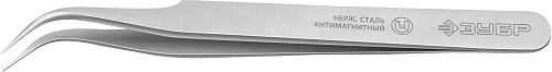  Антимагнитный пинцет ЗУБР 110 мм, изогнутый 
