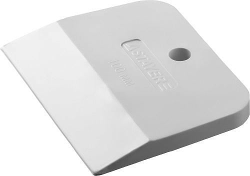  Шпатель STAYER "MASTER" резиновый белый, 100мм 