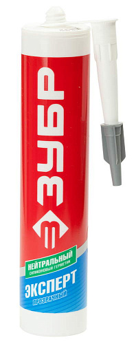  Герметик силиконовый ЗУБР "ЭКСПЕРТ" прозрачный, нейтральный, 280мл 