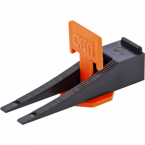  Система выравнивания плитки СВП. Комплект - зажим + клин 40/40 шт. (пакет ПЭНД)// СИБРТЕХ 