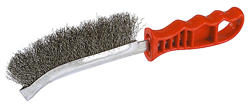  Щетка STAYER стальная с пластмассовой ручкой, 1 ряд  