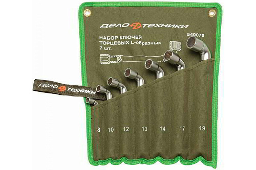  Набор торцовых сквозных L-образных ключей 7 шт сумка ДТ/20 Дело Техники 540070 