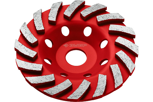  Чашка алмазная шлифовальная ЗУБР Турбо 125 мм 33378-125 