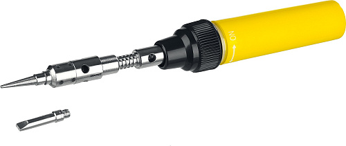  Газовая горелка STAYER "MASTER", 3в1, регулировка пламени, 2 насадки, 1200С 