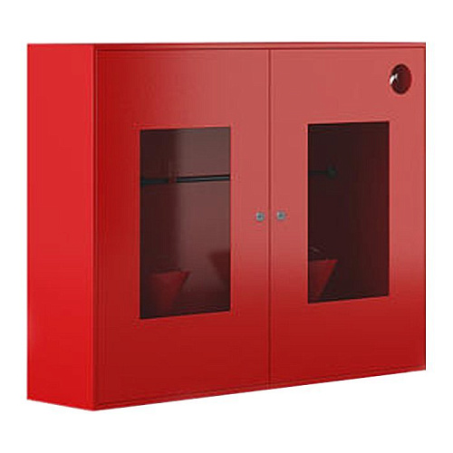  Щит пожарный закрытый металлич. с окнами "Т" (без комплекта, 1200*700*300) 