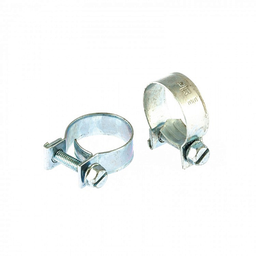  Хомуты металлические, MINI 18-20 мм, ширина 9 мм, винтовые, W1, 2 шт.// Сибртех 