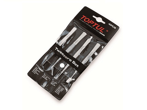  Набор пинцетов 4пр. TOPTUL (JGAA0401) 