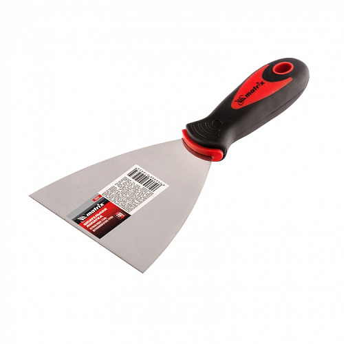  Шпатель, лопатка из нержавеющей стали 100 мм с двухкомпонентной рукояткой // MATRIX 
