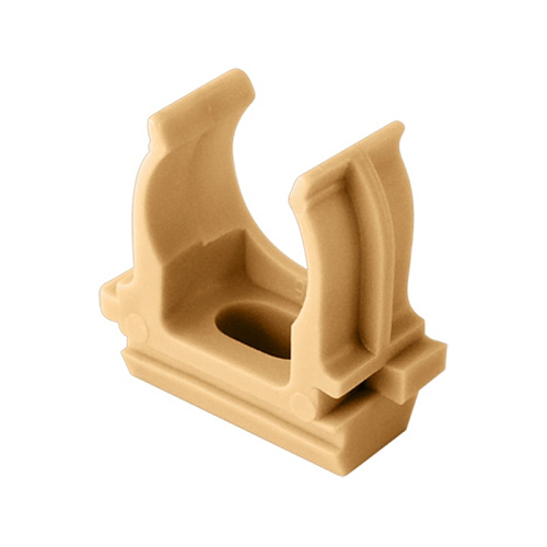  Держатель пластиковый для труб d=16 мм, сосна (уп. 10 шт.) 