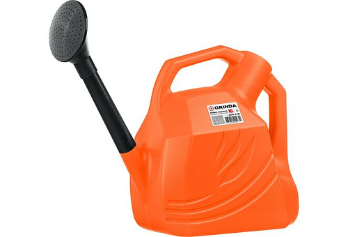  Лейка садовая, пластмассовая, съемный наконечник, GRINDA 10л 