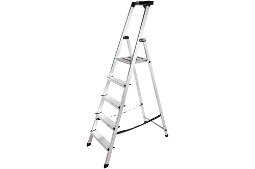  Стремянка с большой полкой Krause MONTO SAFETY 5 ступеней 