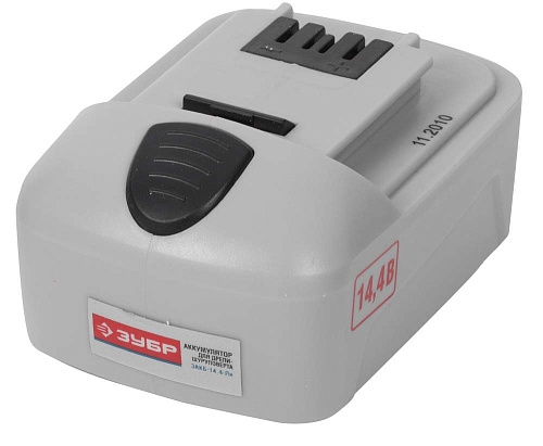  Батарея аккумуляторная ЗУБР литиевая для шуруповертов, 1,5А/ч, 14,4В 