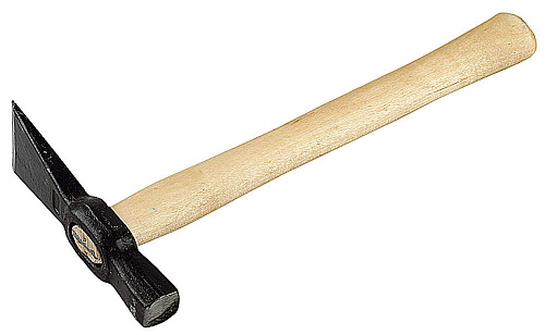  Молоток-кирочка ЗУБР "МАСТЕР" каменщика с деревянной рукояткой, 400г 