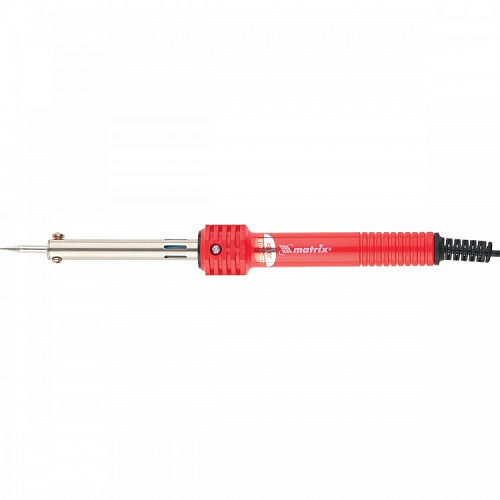  Паяльник, пластиковая рукоятка,медный наконечник с долговечным защитным покрытием,220 В,30W// MATRIX 