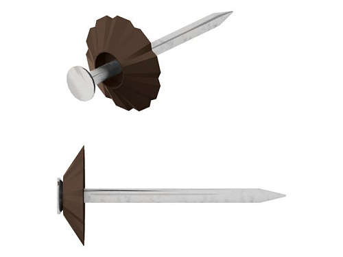  Гвозди декоративные 1.8х32 мм темно-коричневая шляпка (100 шт в зип-локе) STARFIX 