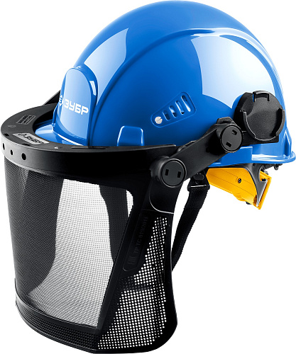  Защитный лицевой щиток ЗУБР ЗАСЛОН-С, экран из мелкоячеистой сетки 190х339мм, для крепления на , Про 