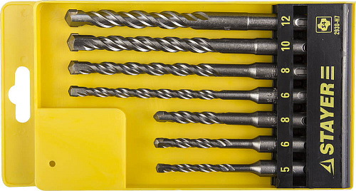  Набор буров по бетону SDS-Plus, 7шт STAYER "PROFI" 