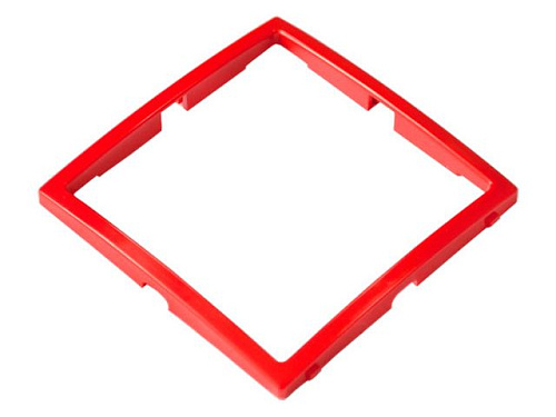  Вставка в рамку 1-местная красная, Уют, упак=3 шт.,  Bylectrica 