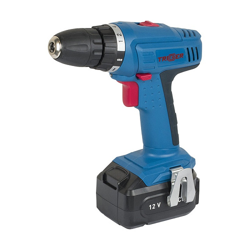  Дрель-шуруповерт Trigger 10/12 (20001), 2 аккумулятора, кейс 