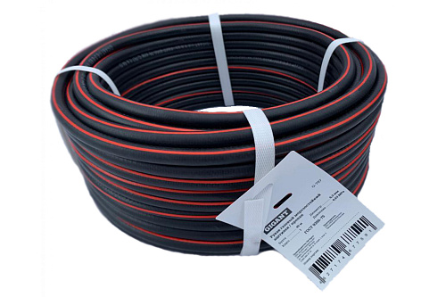  Рукав газовый ацетилен/пропан 1 класс черный с красной полосой 40 м, D 6.3 мм, 0.63 МПа Gigant G-757 