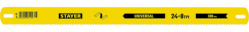  Полотно универсальное двустороннее широкое по дереву и металлу (300 мм; 8/24 TPI)(50 шт) Stayer 