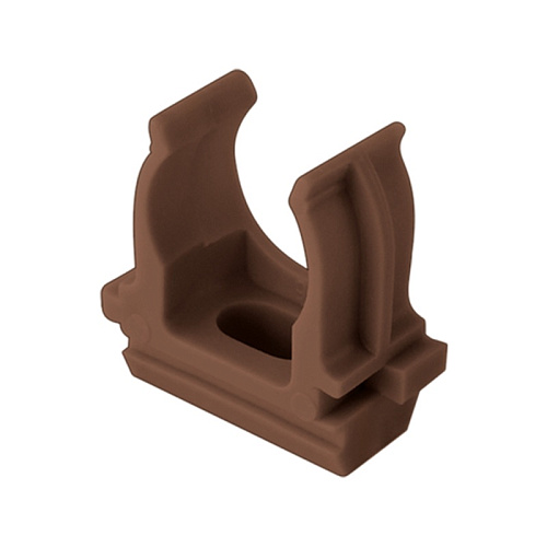  Держатель пластиковый для труб d=20 мм, бук (уп. 10 шт.) 