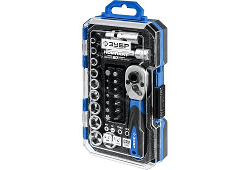  Набор инструмента универсальный 27 предм. Серия Профессионал ЗУБР Компакт-27 