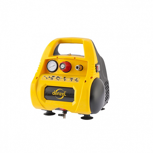  Компрессор воздушный безмасляный РС 1/6-180, 1,1 кВт, 180 л/мин, 6 л// DENZEL 