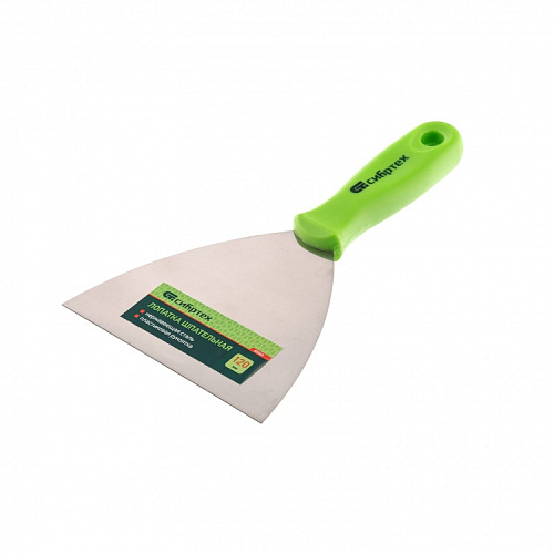  Шпательная лопатка из нержавеющей стали, 120 мм, пластмассовая ручка// Сибртех 